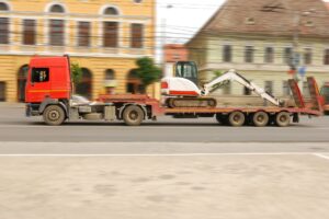 Transport von Bau- und Gartenmaschinen
